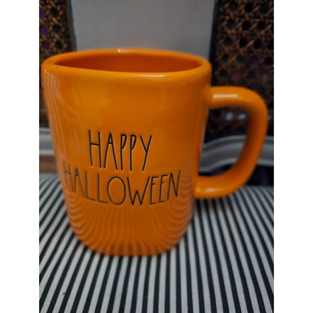Rae Dunn by Magenta Orange Happy Halloween Coffee Mug